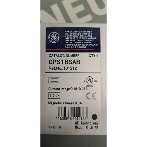 GÉNÉRAL ELECTRIC GPS1BSAB