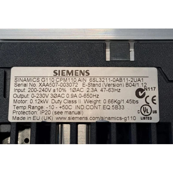 SIEMENS 6SL3211-0AB11-2UA1