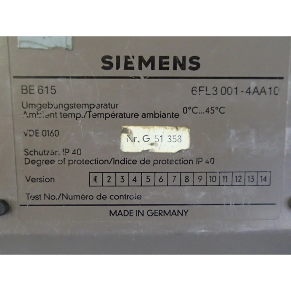 SIEMENS 6FL3001-4AA10