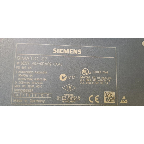 SIEMENS 6ES7407-0DA02-0AA0