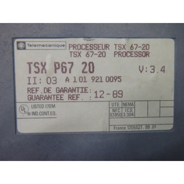 TÉLÉMÉCANIQUE  TSXP6720