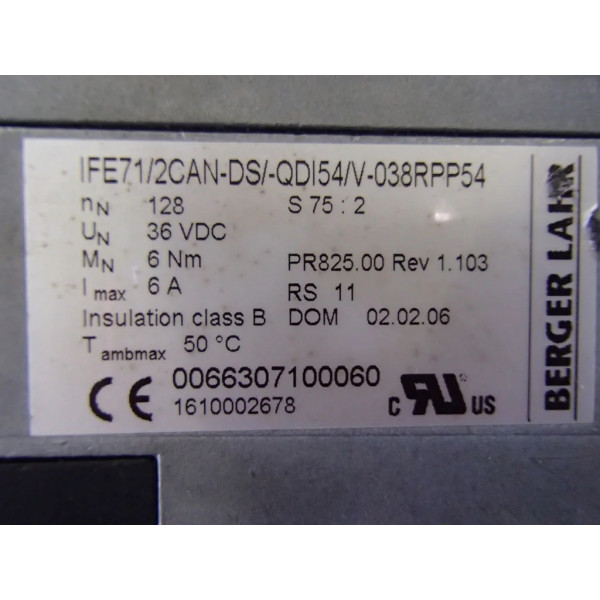 BERGER LAHR IFE71/2CAN-DS/-QDI54/V-038RPP54