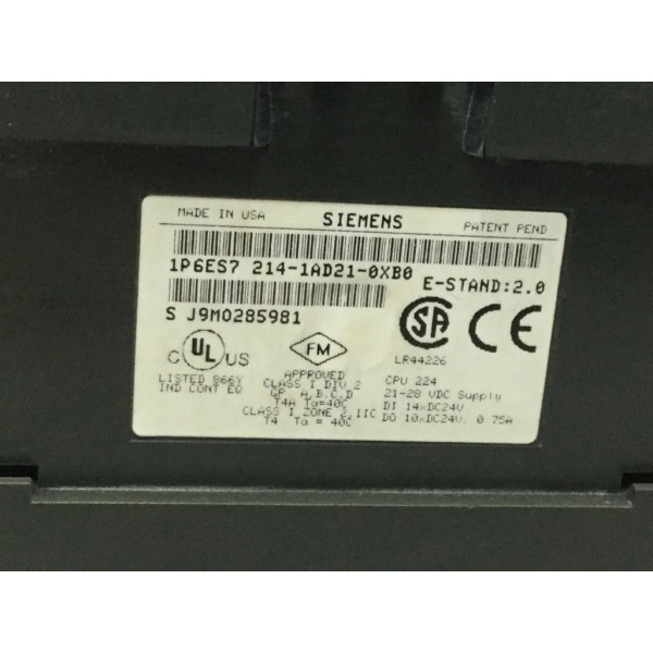 SIEMENS 6ES7214-1AD21-0XB0