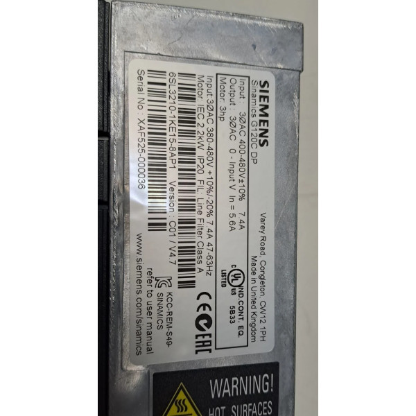 SIEMENS 6SL3210-1KE15-8AP1