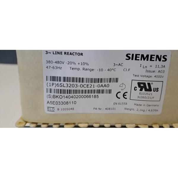 SIEMENS 6SL3203-OCE21-AA0