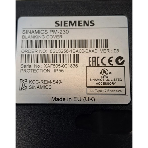SIEMENS 6SL3256-1BA00-0AA0