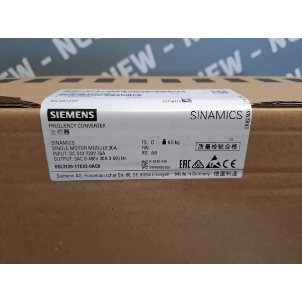 SIEMENS 6SL31201TE230AC0