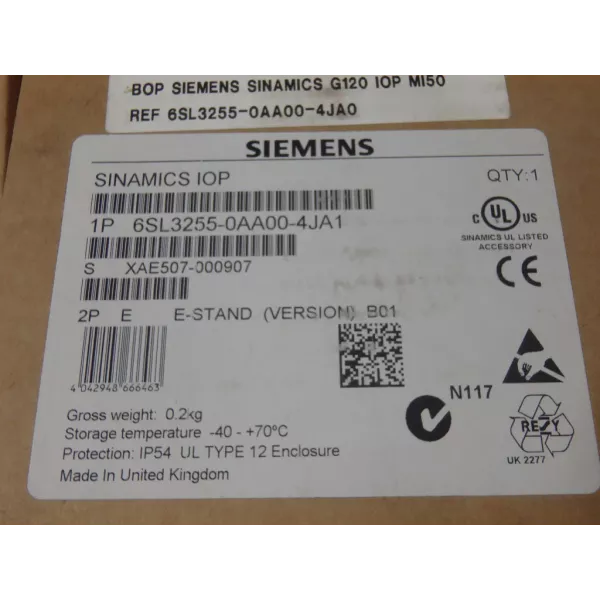SIEMENS 6SL3255-0AA00-4JA1