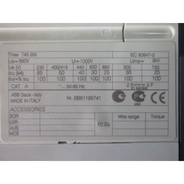 ABB T4S250