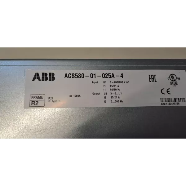 ABB ACS580-01-025A-4