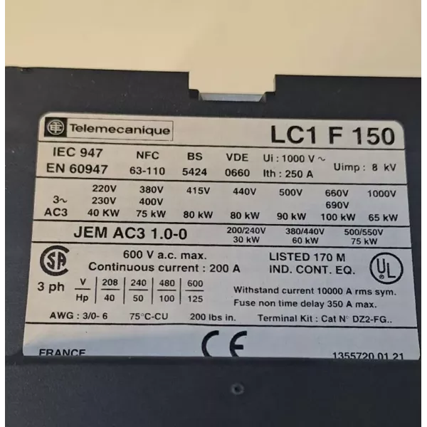 TÉLÉMÉCANIQUE  LC1F150