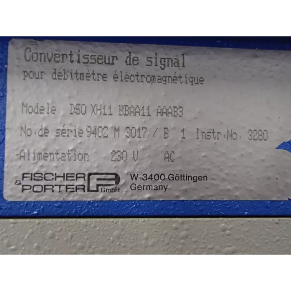 FISCHER PORTER D50XH11BBAA11AAAB3