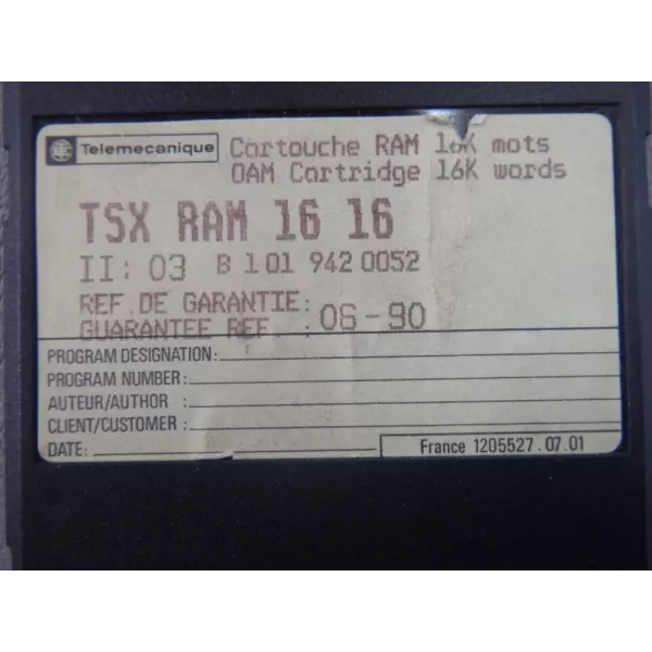 TÉLÉMÉCANIQUE  TSXRAM1616