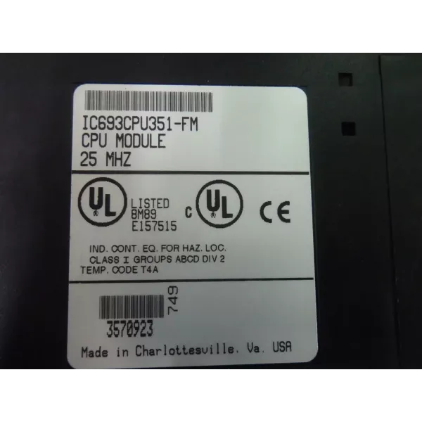 GE FANUC  IC693CPU351-FM