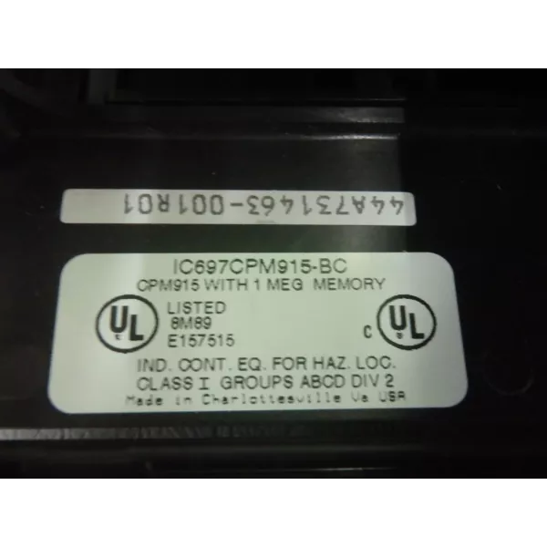 GE FANUC  IC697CPM915BC