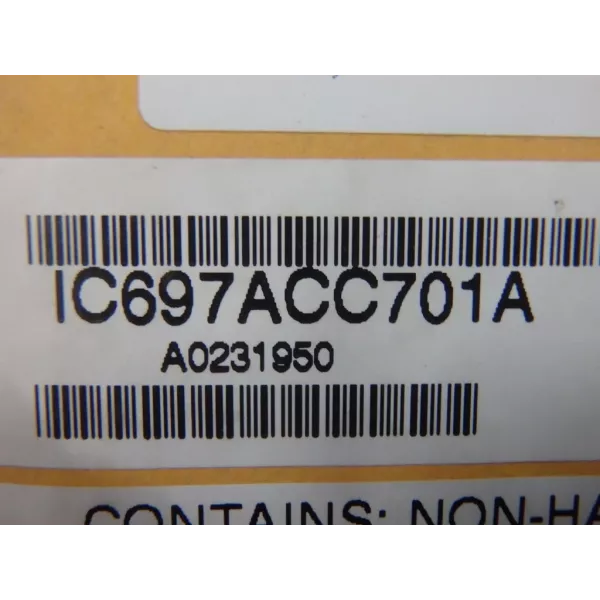 GE FANUC  IC697ACC701