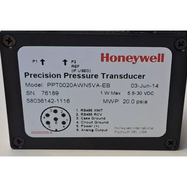 HONEYWELL PPT0020AWN5VA-EB
