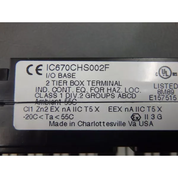 GE FANUC  IC670CHS002