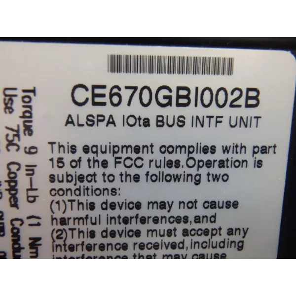 GE FANUC  CE670GBI002B