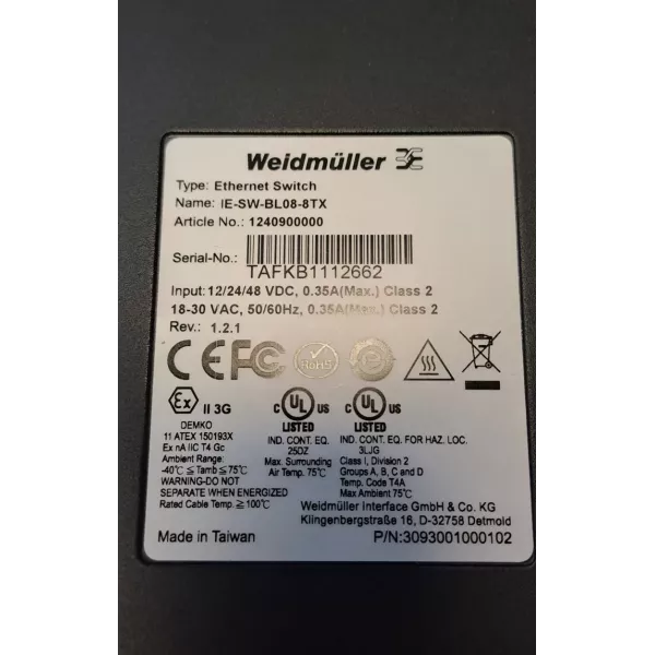 WEIDMULLER  12409000000