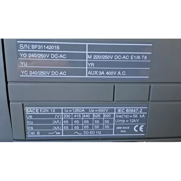 ABB SACE EMAX + SACE PR123/P-LSIG