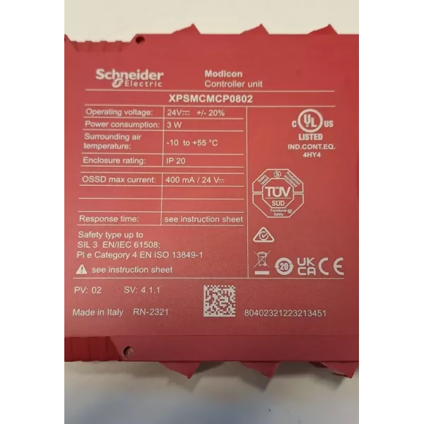 SCHNEIDER  XPSMCMCP0802