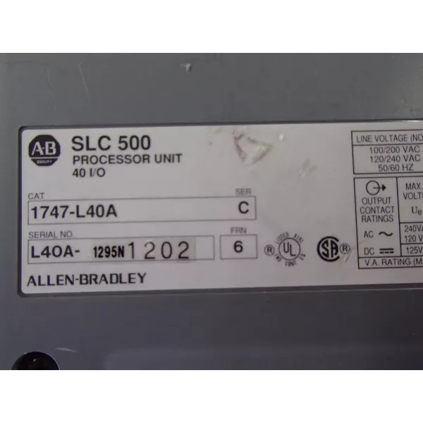 ALLEN BRADLEY  1747-L40A
