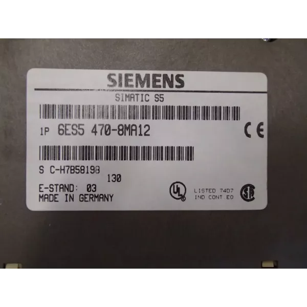 SIEMENS 6ES5470-8MA12