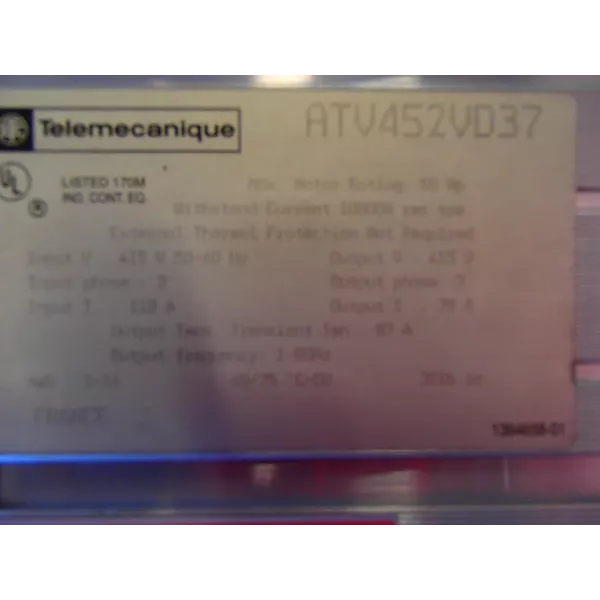TÉLÉMÉCANIQUE  ATV452VD37