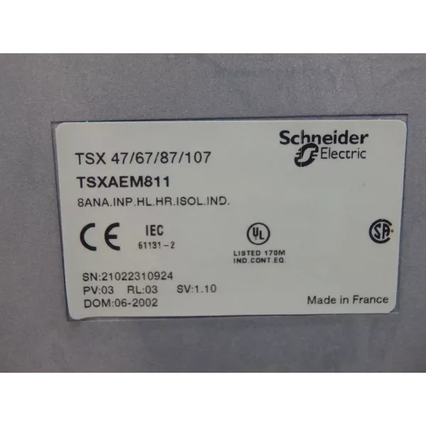 TÉLÉMÉCANIQUE   TSXAEM811 