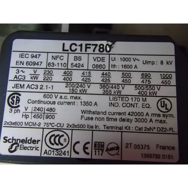 TÉLÉMÉCANIQUE  LC1F780