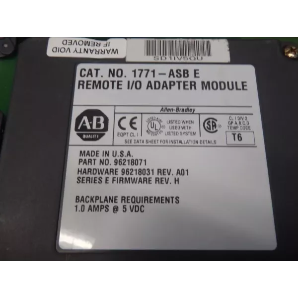 ALLEN BRADLEY 1771-ASB