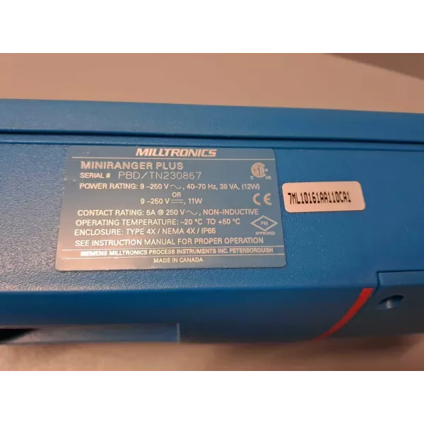 MILLTRONICS 7ML10161AA110CA1