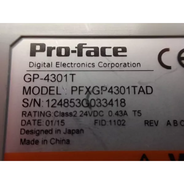 PROFACE  PFXGP-4301TAD