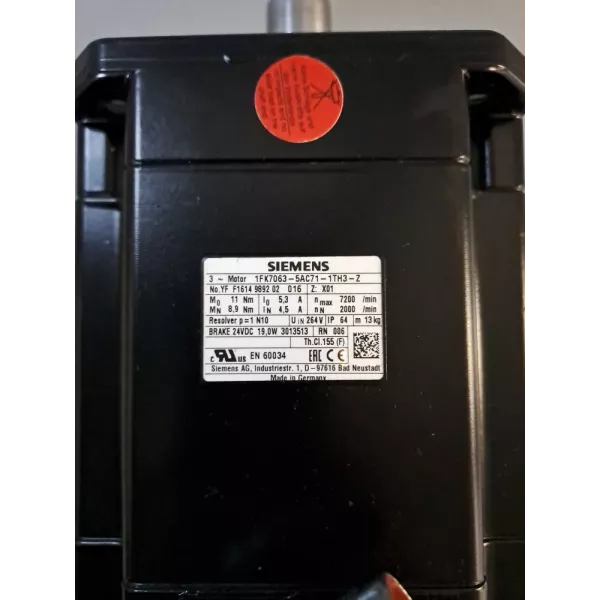SIEMENS 1FK7063-5AC71-1TH3-Z