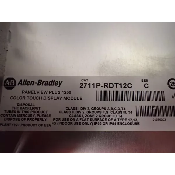 ALLEN BRADLEY  2711PRDT12C