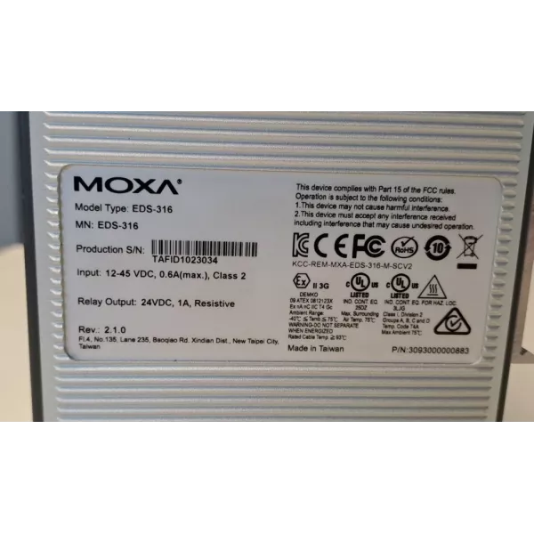 MOXA EDS-316