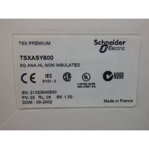 SCHNEIDER  TSXASY800