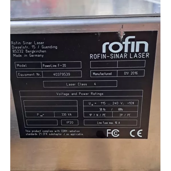 ROFIN POWERLINE F20
