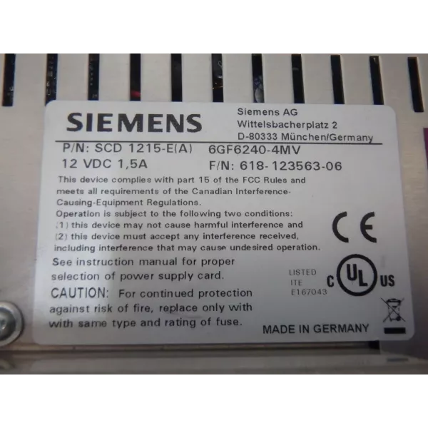 SIEMENS 6GF6240-4MV