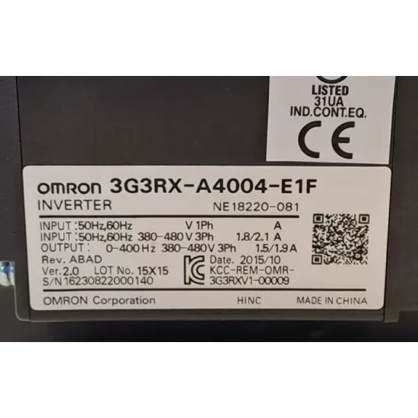 OMRON  3G3RX-A4004-E1F