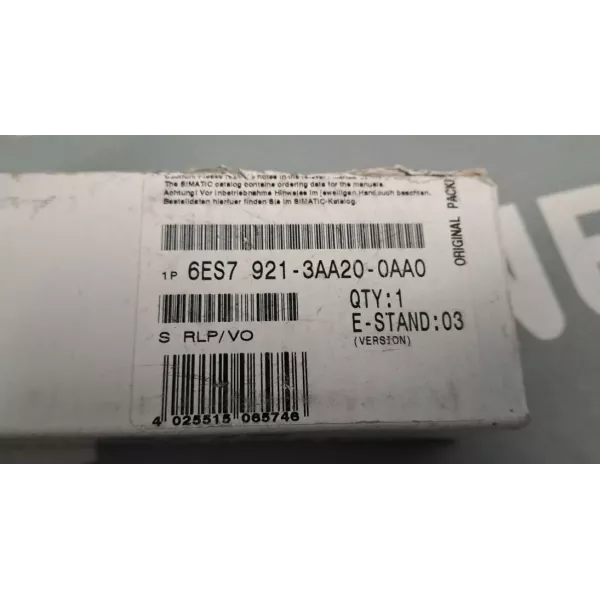 SIEMENS 6ES7-921-3AA20-0AA0