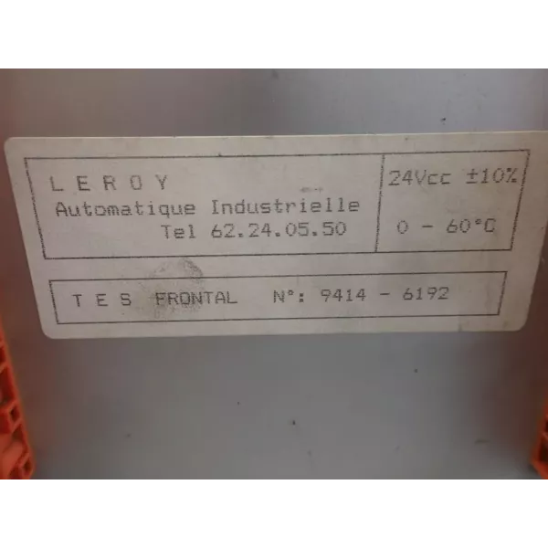 LEROY AUTOMATION TESFRONTAL