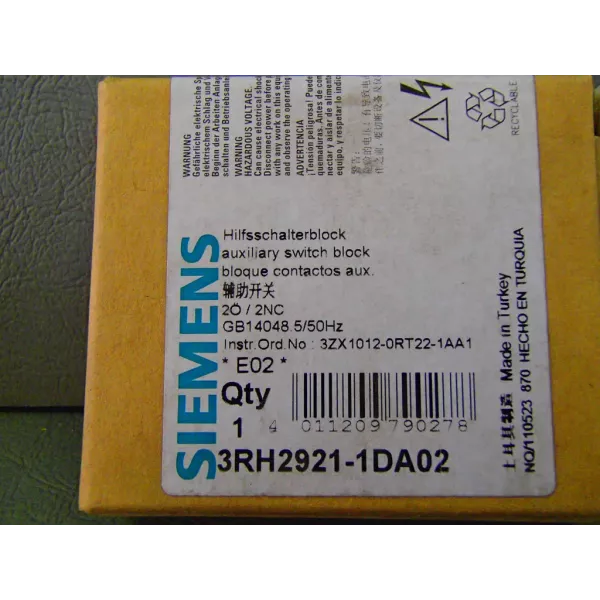 SIEMENS 3RH2921-1DA02