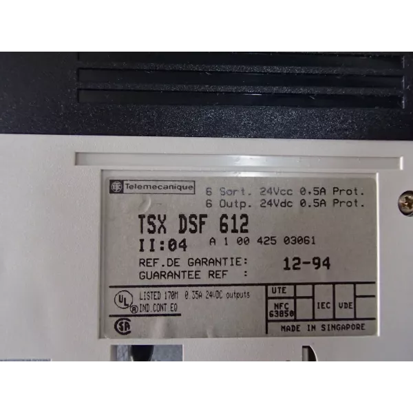 TÉLÉMÉCANIQUE  TSXDSF612