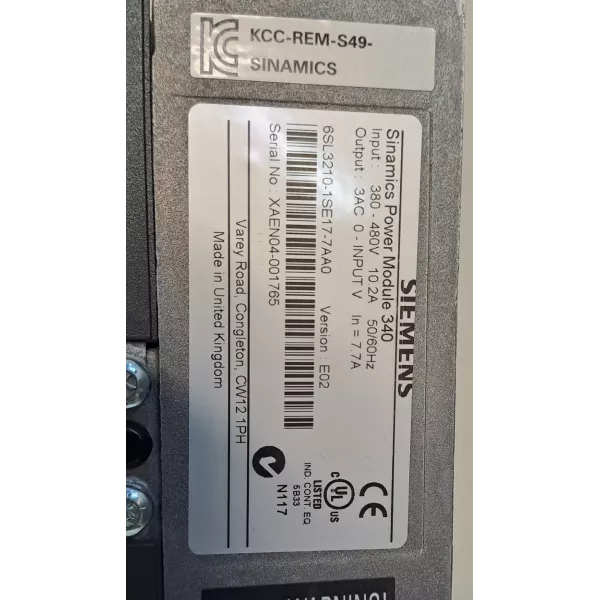 SIEMENS 6SL3210-1SE17-7AA0