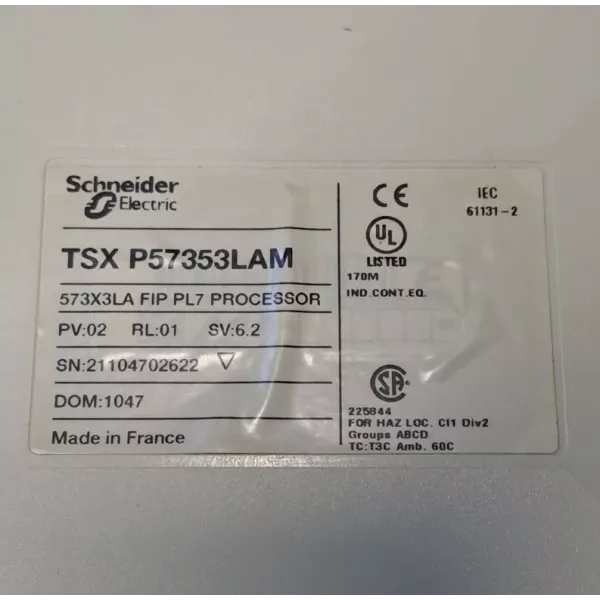 SCHNEIDER  TSXP57353LAM