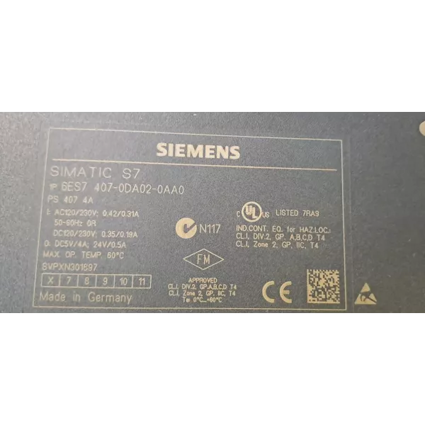 SIEMENS 6ES7407-0DA02-0AA0