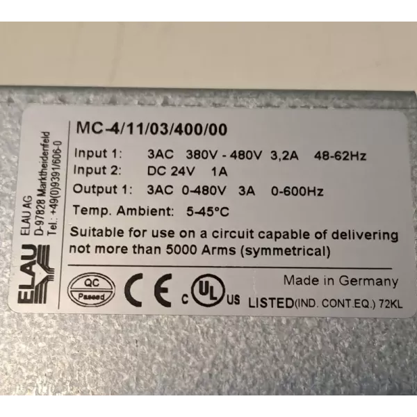 ELAU MC-4/11/03/400
