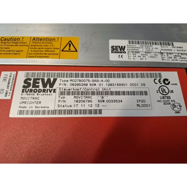 SEW EURODRIVE  MC07B00755A3400